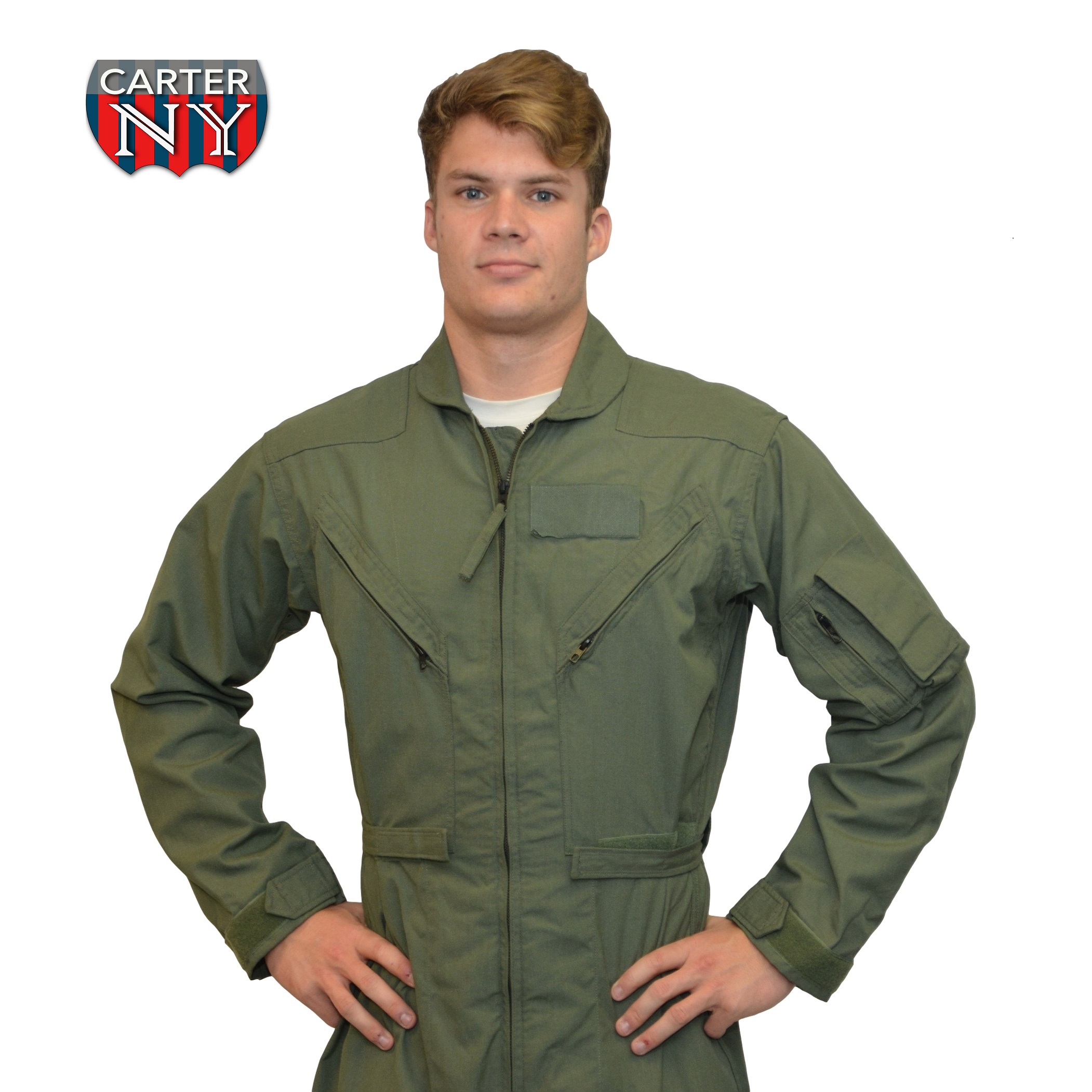 Military Surplus CWU-27/P Summer Flight Suit Nomex Sage Green Size 42L